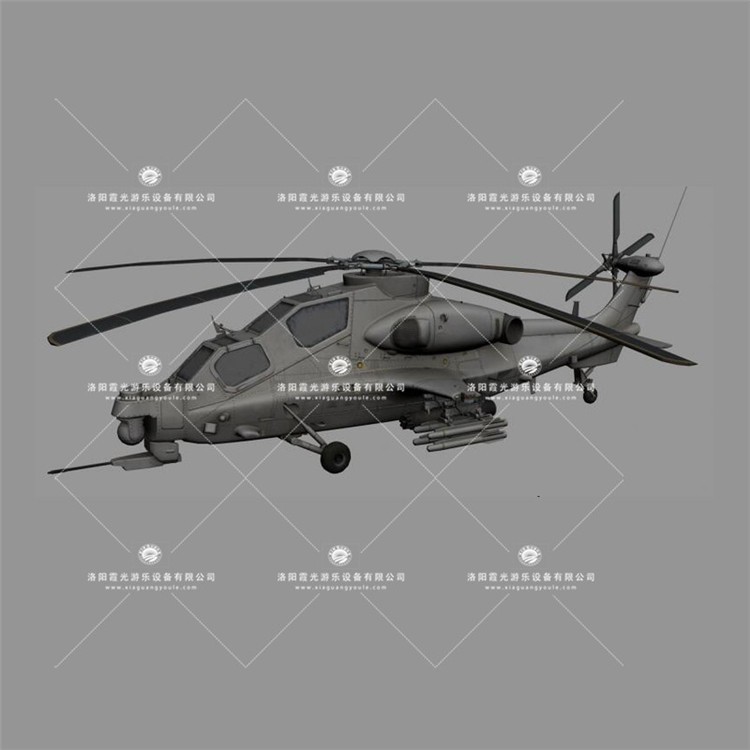龙湖镇武装直升机3D模型